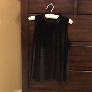Ann Taylor Loft Velvet Sleeveless Top (NWOT)